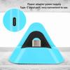 Portable Triangular Type C Charging Base Metal Bottom Charger for Switch   Lite Host(Blue Green )