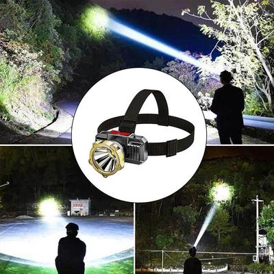 Superhelle LED-Stirnlampe Angel-Stirnlampe Tragbare Taschenlampe ZOOM Sensor Wiederaufladbar Outdoor IPX6 Wasserdicht Camping Jagd