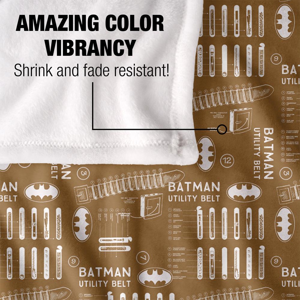 Batman Utility Belt Schematic Blanket