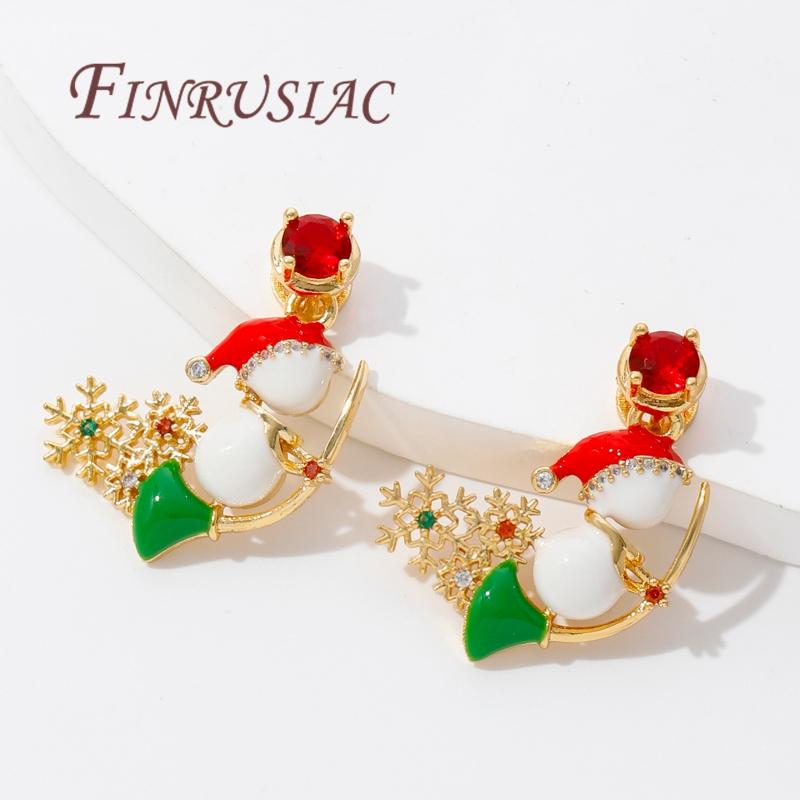 Christmas Gifts Happy New Year 2026 18K Gold Plated Brass Charms For Necklaces,Pendants For Jewelry Making,Women's Gift Xmas