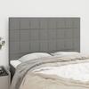 VidaXL Headboards 4 Pcs Dark Grey 72x5x78-88 Cm Fabric 3116331