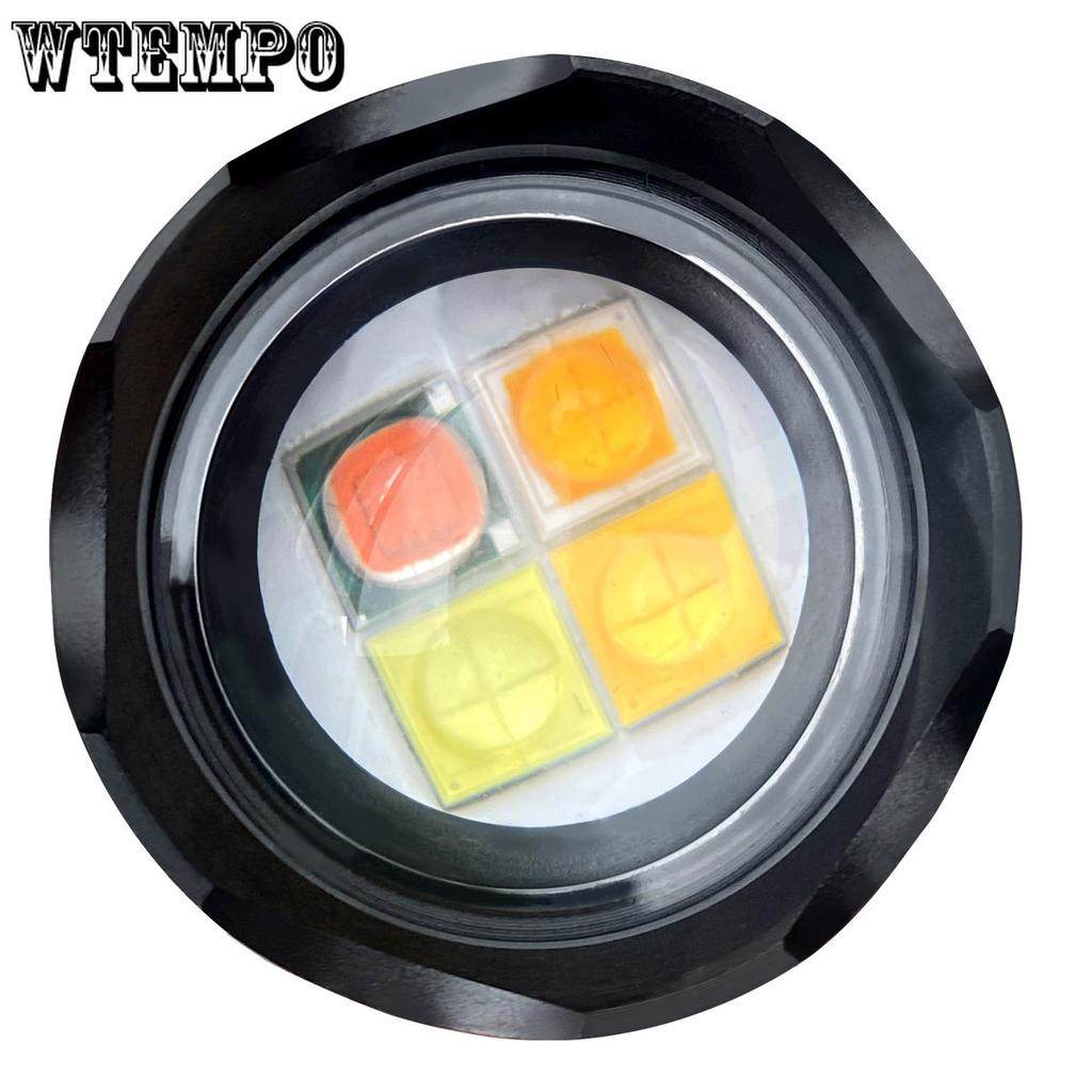 P50 Chip Flashlight 4-tone Light Camera Fill Light Charging Telescopic Zoom Electrodeless Dimming Flashlight