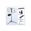 New Bee Folding Music Stand, Adjustable Height (70-135cm), with Storage Bag, Black MS21