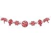 Red Happy New Year Banner Non-woven Fabric Spring Festival Hanging Ornaments  Party