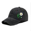 Embroidered Flower Diy Hat Soft Top Outdoor Sun Protection Casual Cotton Baseball Cap Fashionable Spring Summer Hat For Girls