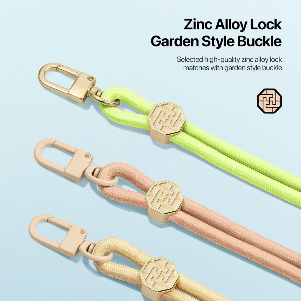 For DUX DUCIS Garden Series Phone Lanyard Adjustable Neck Strap with Swastika Pattern