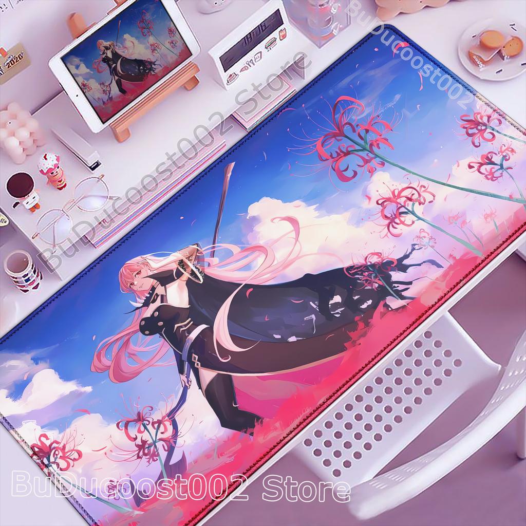 Large Mouse Pad Laptop Gamer Hololive Mori Calliope Keyboard Pad Computer Desk Mouse Mat Gaming Accessories HD Anime PC Mousepad