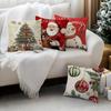 Santa Claus Snowman Series Cushions Pillowcase Polyester Cushion Cover Throw Pillow Sofa Decoration Pillowcover Home Car Decor