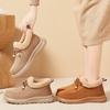 Baumwollschuhe Damen neue Winter vielseitige Samt verdickte Schneestiefel modische Ein-Pedal rutschfeste Baumwollschuhe