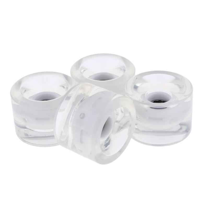 Substituição de Rodas de Longboard PU Rodas Cruiser Iluminadas 70mm Tamanho Grande para Downhill Mountain Riding e Street Sliding