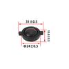 24mm Dome Tweeter: Mini 16-Core, 5-6 Ohm Subwoofer Speaker Crossover