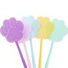 5pcs Beat Mosquito Killer Plastic Thickened Fly Swatter Cartoon Manual Fly-Killing Swatter Long Handle Cute Flies-Racket Home