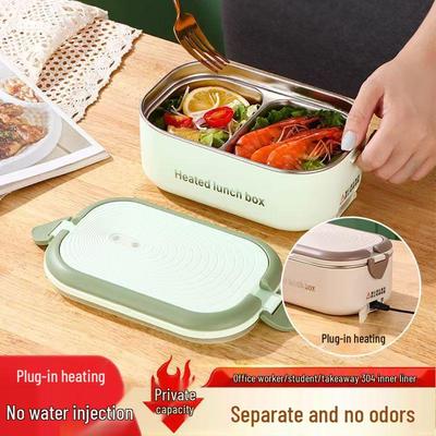 Lunch Box Elettrica Riscaldabile in Acciaio Inossidabile - Bento Box Isolante per Studenti