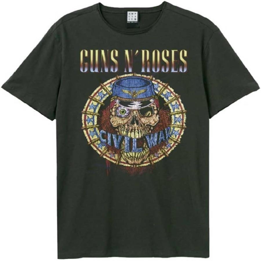 

Guns N Roses T Shirt Civil War New Official Unisex Amplified Vintage Charcoal XXXXXL чорний