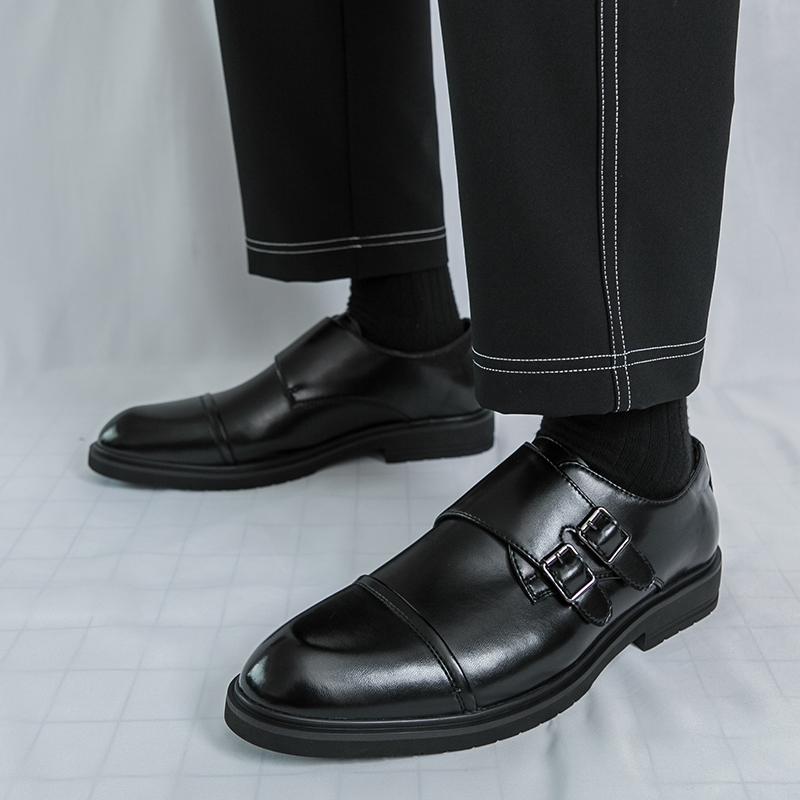 Fashion Brand New Men's Pointed Comfortable Business Banquet Oxford Shoes Fashion Spring Men's Breathable Casual Wedding Leather Shoes