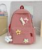 School Bag for Girls 1011 New Candy Color Sweet and Fresh Student School Bag Original Floral Plaid Large Capacity Backpack