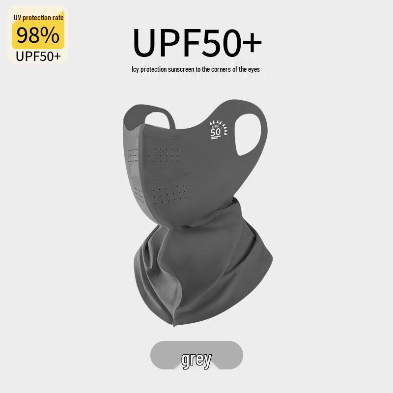 Ice Silk Women's Sunscreen Mask: UV Protection, Breathable, Stylish Design, Protects Eye Corners, 2024 Edition