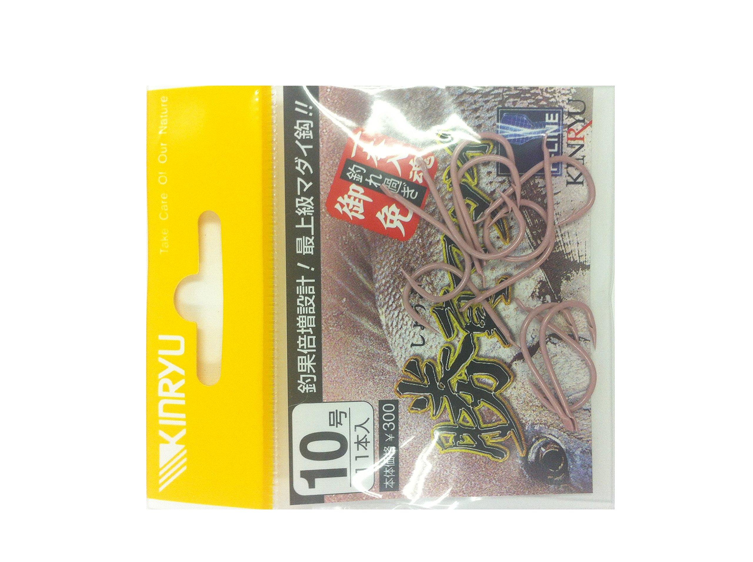 Kinryu Match Red Sea Fish Hook No. 10 Fishhook No. 8~14