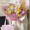 Xin Sheng Influencer Original Oil Painting Window Bag for Fresh Flower Arrangements and DIY Floral Art.