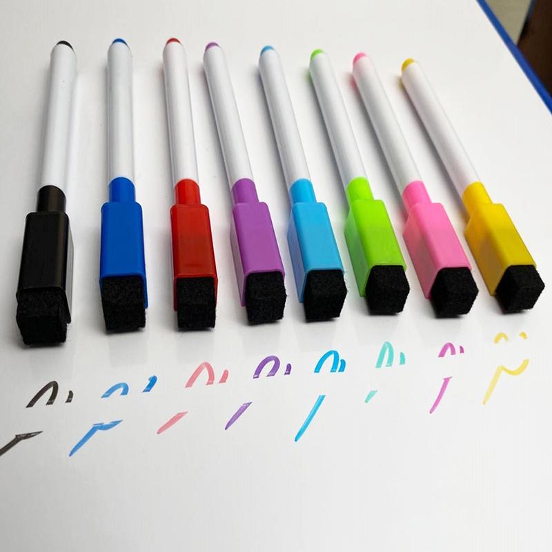 Popisovač na bílou tabuli Popisovače s mazacím víčkem Pro kancelářské školní papírnictví Magnetické popisovače na bílou tabuli Popisovač suché stírání