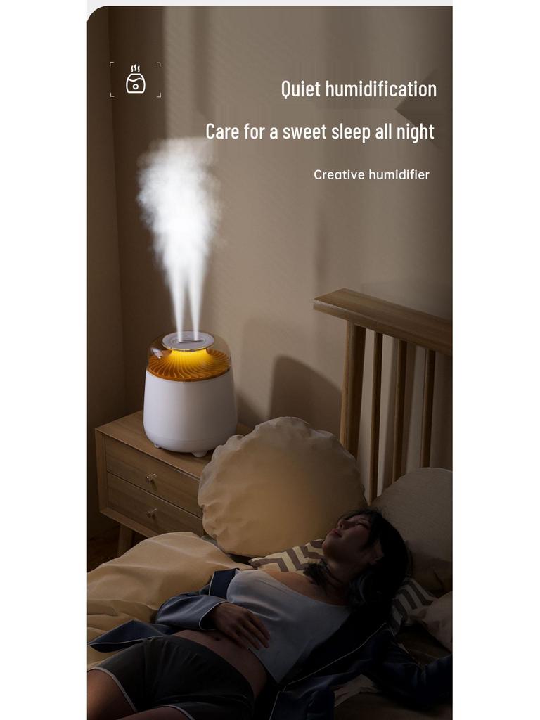 2.5L High-Capacity Colorful Humidifier for Large Rooms - Bedroom & Living Room Fog Maker