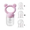 1 Set Food Grade Teething And Feeding Pacifier Silicone Fruit And Vegetable Feeder For Infants And Toddlers 6-36 Months