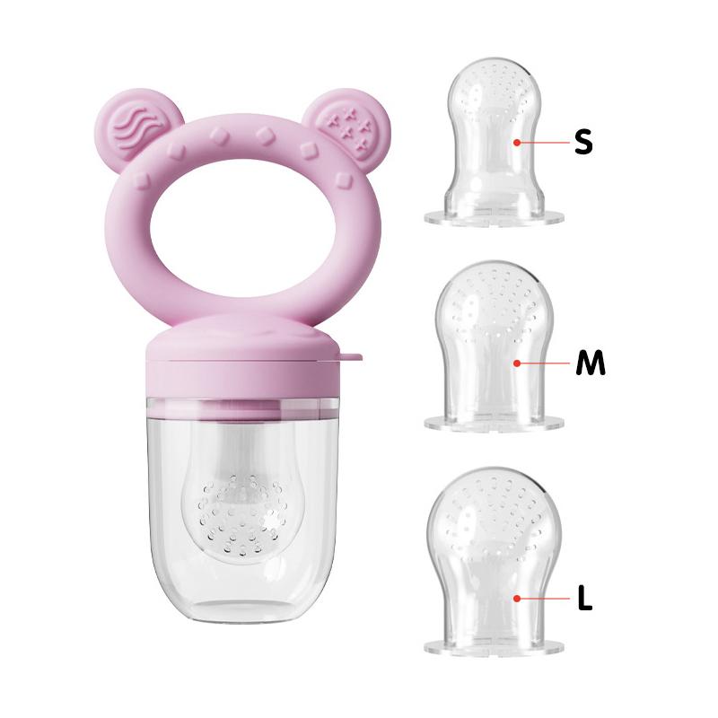 1 Set Food Grade Teething And Feeding Pacifier Silicone Fruit And Vegetable Feeder For Infants And Toddlers 6-36 Months
