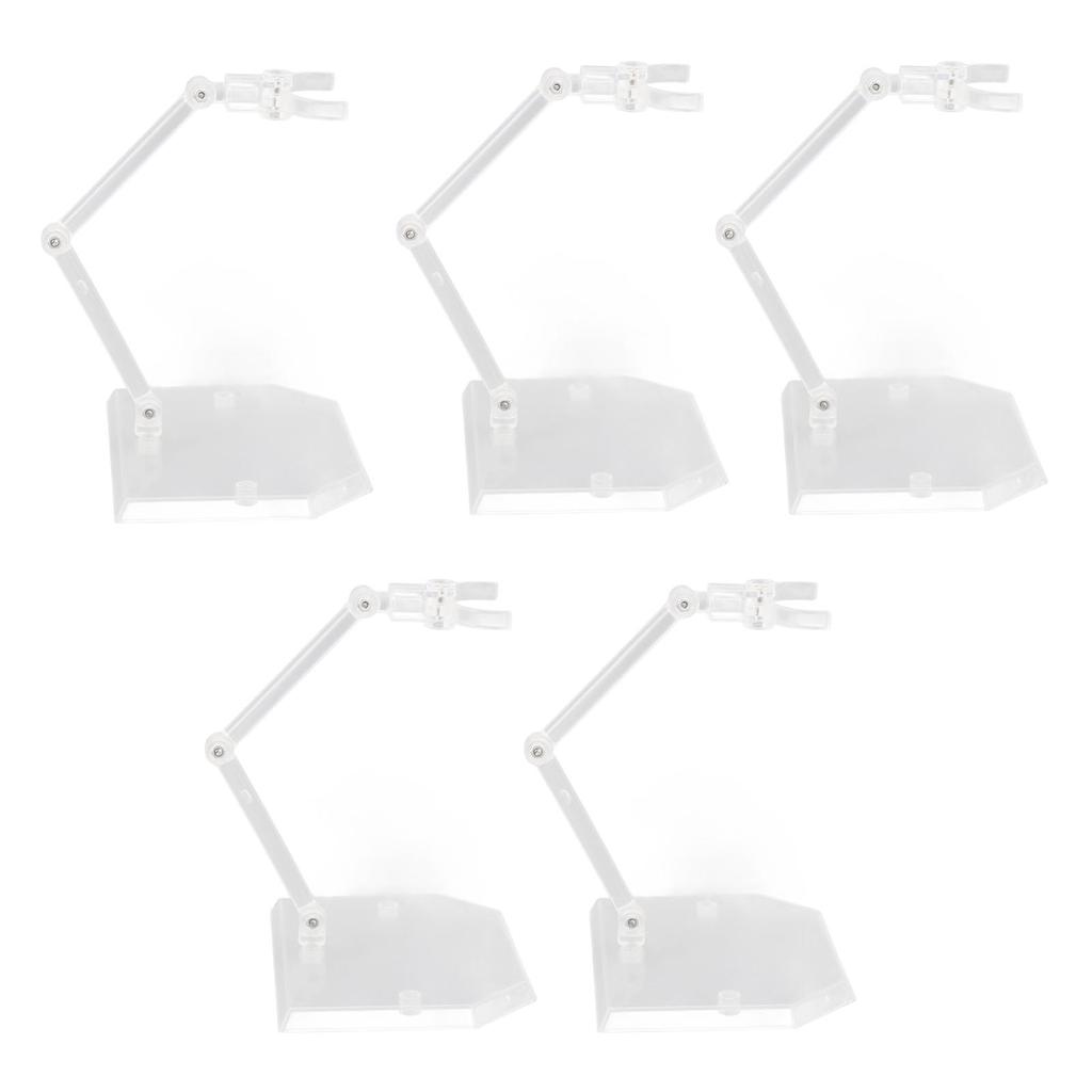  Packs Action Figure Stand Doll Model Support Multi Functional Adjustable Figure Holder Transparent