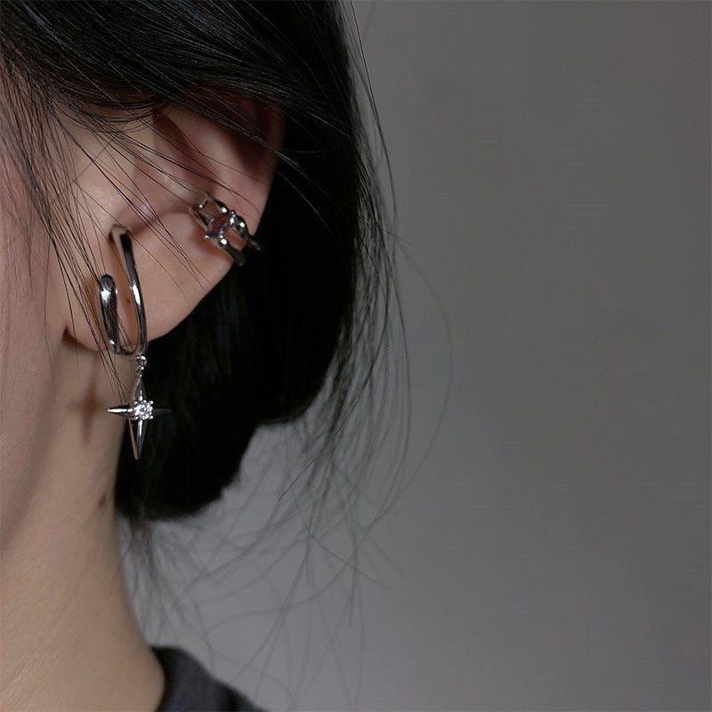 Korean Style Tassel Butterfly Ear Cuff: Exquisite No-Piercing Clip-On Earrings for Women