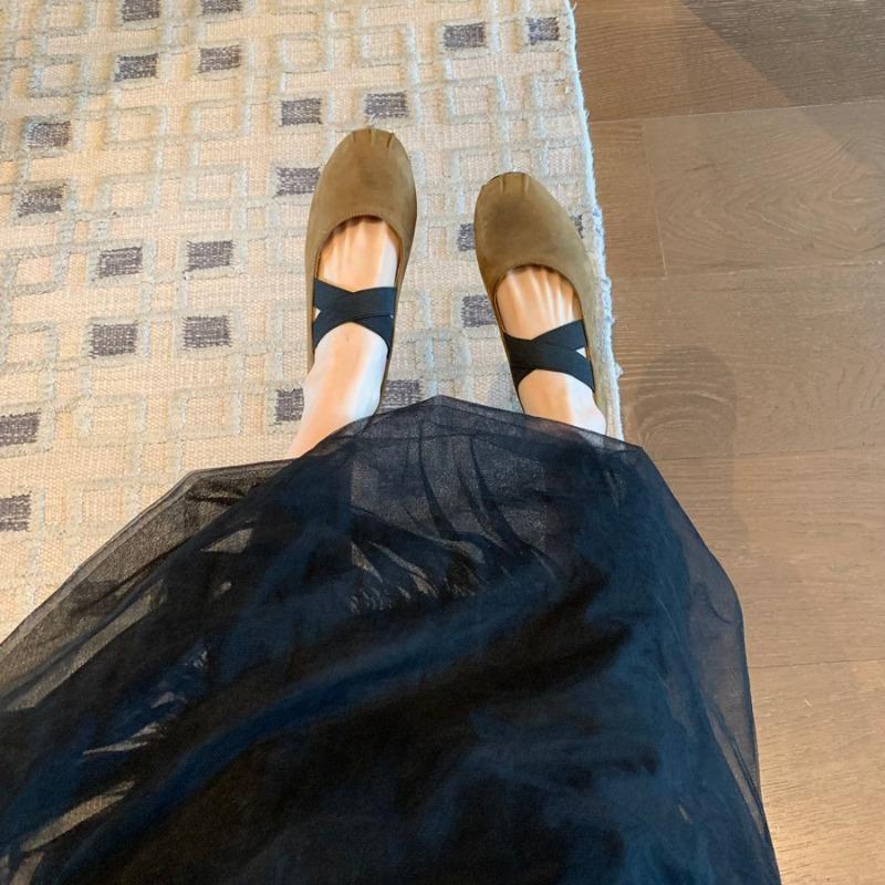 Round Head Shallow Mouth Single Shoes Female Spring and Autumn New Retro Gentle Fairy Ballet Flat Mary Jane Shoes