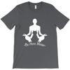 Be Here Meow Yoga With Cats Lovers T Shirt Short Sleeve T Shirts Men Funny T