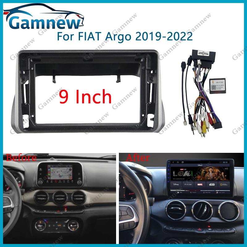 9 Inch Car Frame Fascia Adapter Canbus Box Decoder Android Radio Dash Fitting Panel Kit For Fait Argo 2019-2022