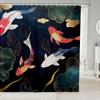 Koi Fish Shower Curtain Japanese Style Bath Curtain For Boys Girls Teens Ocean Marine Bathroom Shower Curtain Set Waterproof
