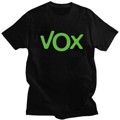 Custom Espana Vox Logo T Shirt for Men 100 Cotton  Tee Short Sleeves Spain Political Party Spanish Tshirts Clothing Gift