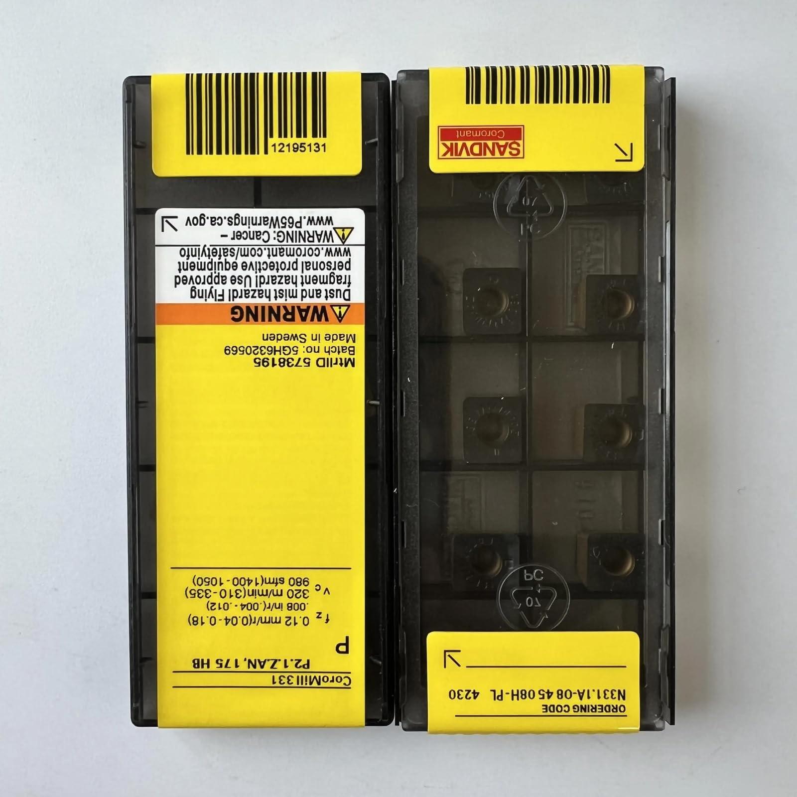 

Original Sandvik / N331.1A-084508H-PL 4230 /CNC CARBIDE tool blade 10 Pcs