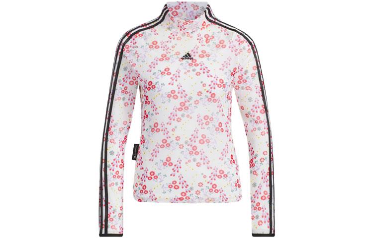 Adidas X SHUTING QIU Collaboration Collection T Shirts Women s White Turtleneck Moderate Straight Fit IM8443 XL