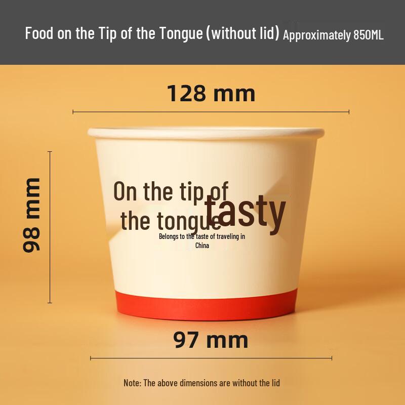 COFLYEE Disposable Commercial Take-Out Paper Bowls