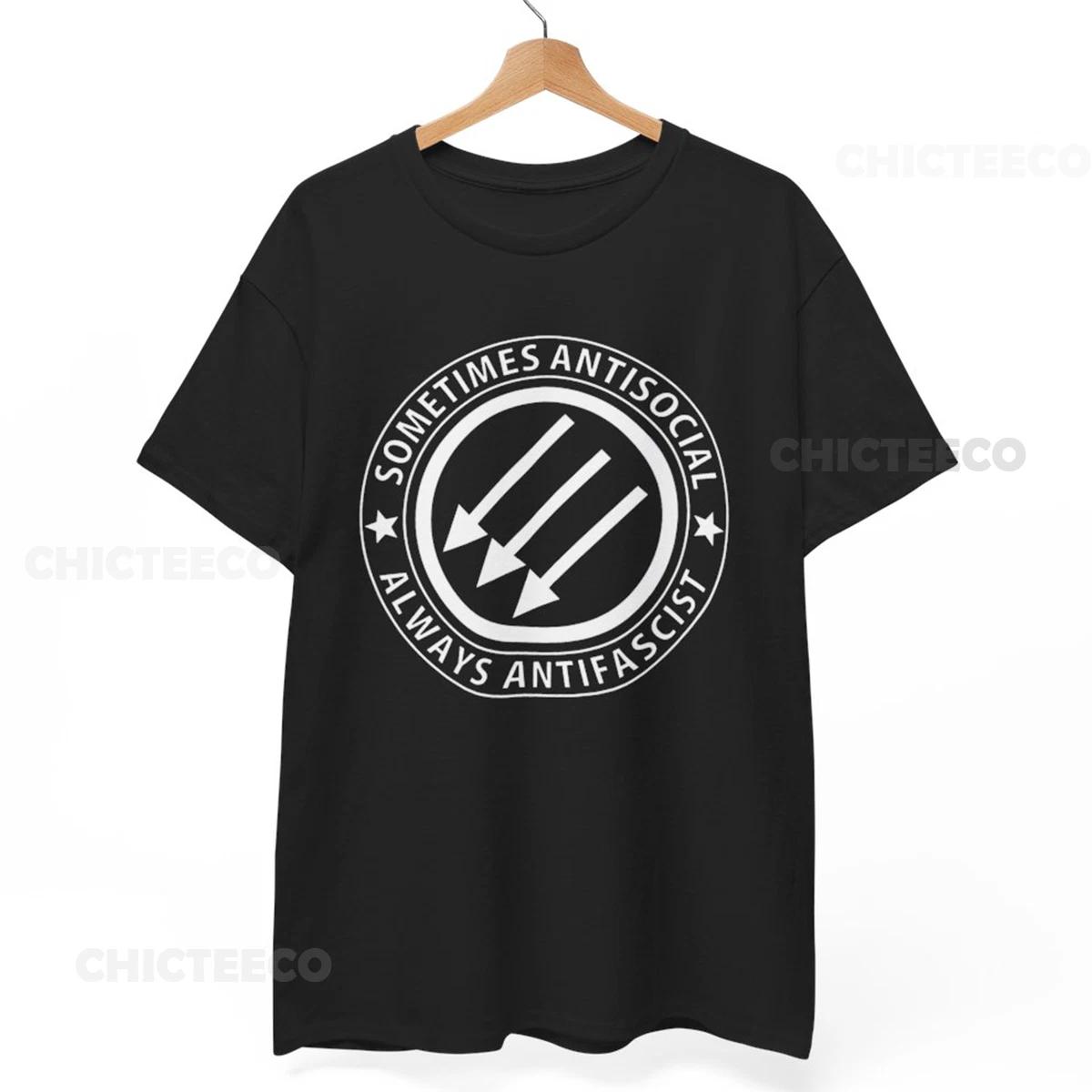 

Иногда асоциальный, Футболка Antifa, Футболка Анархия, Панк-футболка, Панк-футболка UNISEX 4XL