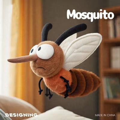 Funny Insect Mosquito Insect Toy Home Decoration Stuffed Mosquito Mosquito Plushie  For Children