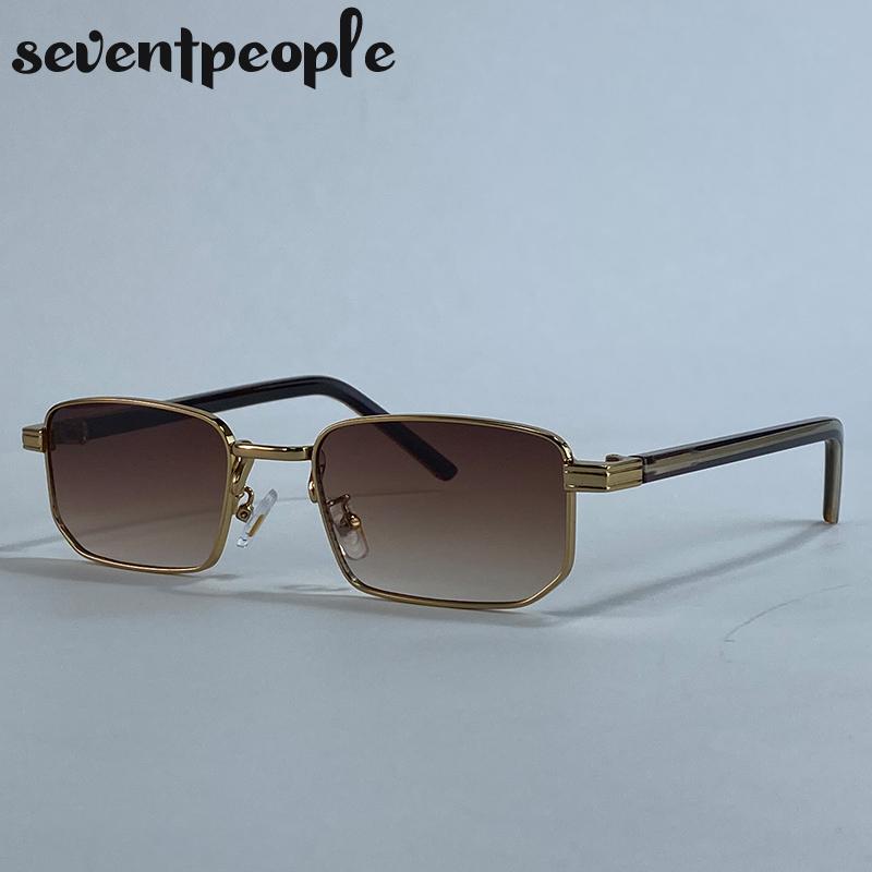 Steampunk Small Rectangle Sunglasses Men  Luxury Brand Vintage Outdoor Driving Punk Sun Glasses For Male Trendy Shades UV400