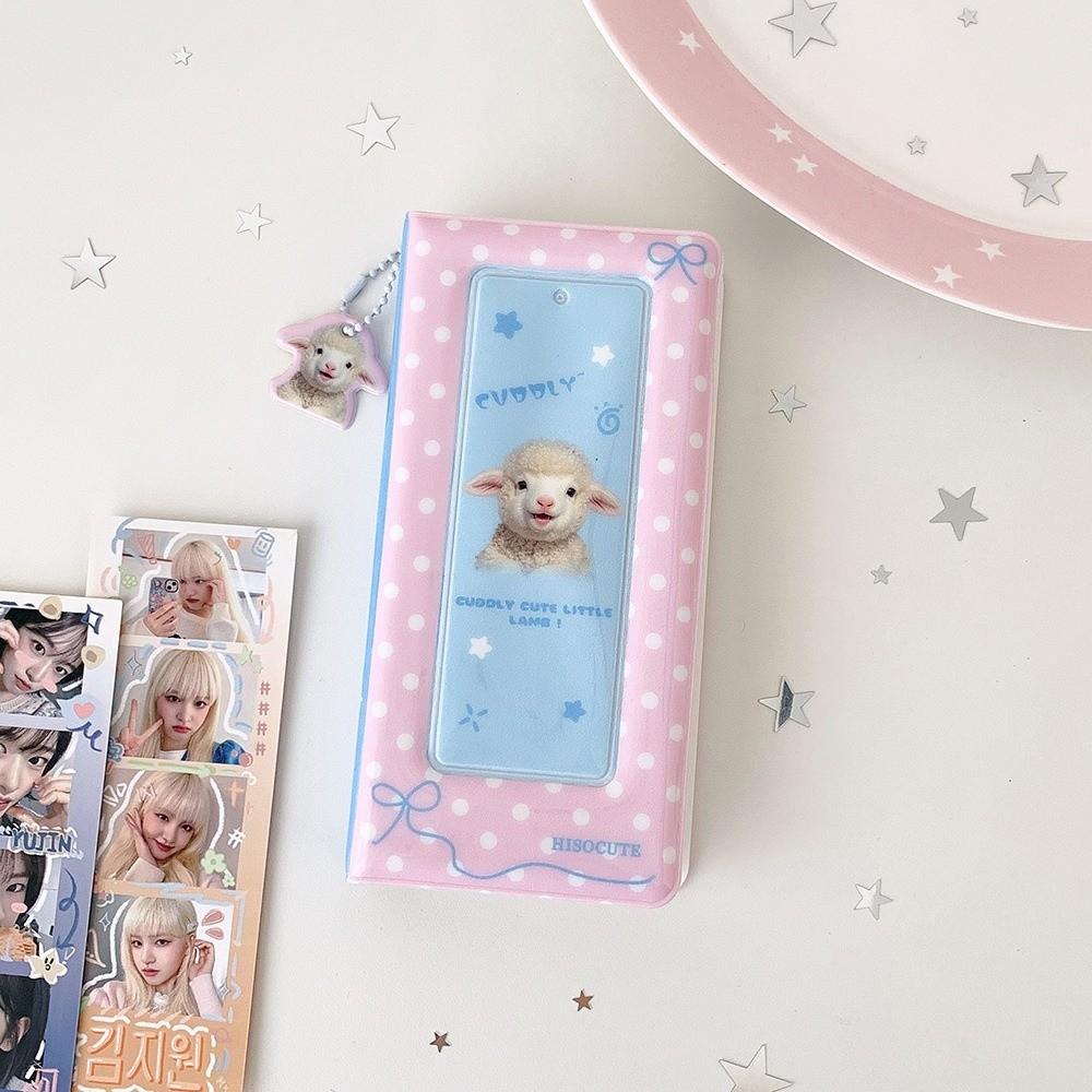 Polka Dot Bow Instant Camera Photo Album 4 Grids Kpop Photo Card Cover New Card Album