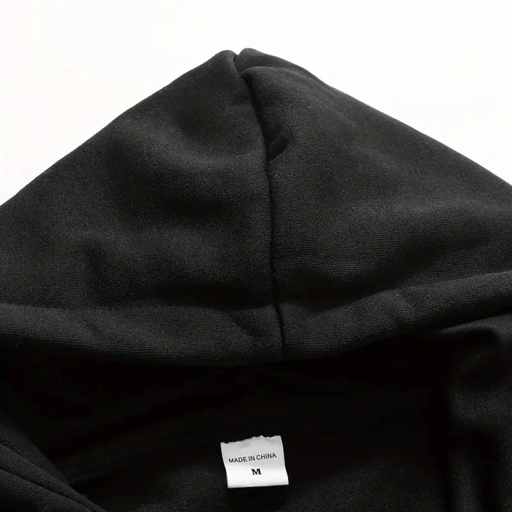 Men's Casual Athletic Jacket with Hood and Zipper, Multi-Pockets, Long Sleeve, for Fall