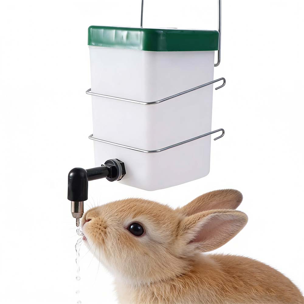 1L/500ML Rabbit Water Dispenser Automatic Detachable Rabbit Water Fountain Plastic Pet Head Pipe Fountain