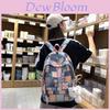 Trendy Nylon Casual Backpack For High School And College Students Cute Cartoon Pattern