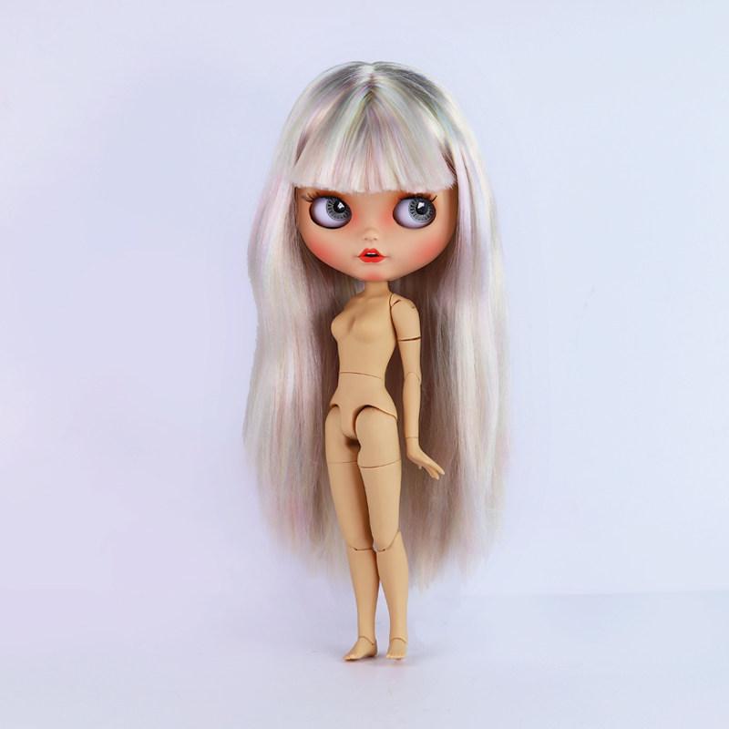 ICY blyth pop 1/6 Pop BJD Gewrichtslichaam Bruine huid Mat gezicht 30cm speelgoed cadeau Anime Girl SD