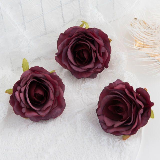 5/10Pcs Artificial Flowers Silk Rose Wedding Bridal Bouquet Home Room Garden Festival Garland Wall Hot sales Diy Gift Box Decora