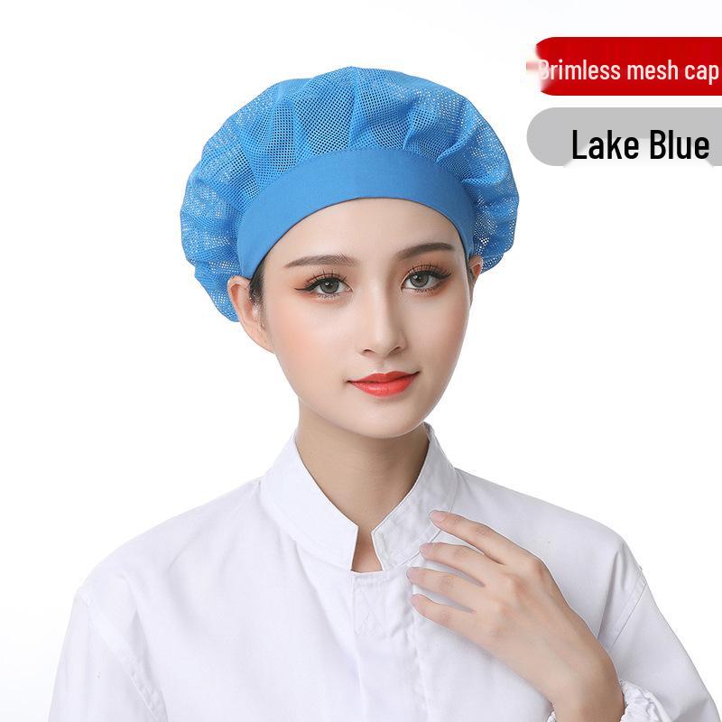 Unisex Atmungsaktive Mesh Kochmütze für Küche und Catering, Anti-Öl, Haarschutz