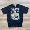 Tina Turner 90-tals Retrostil Svart T-shirt Kortärmad tee NH27392