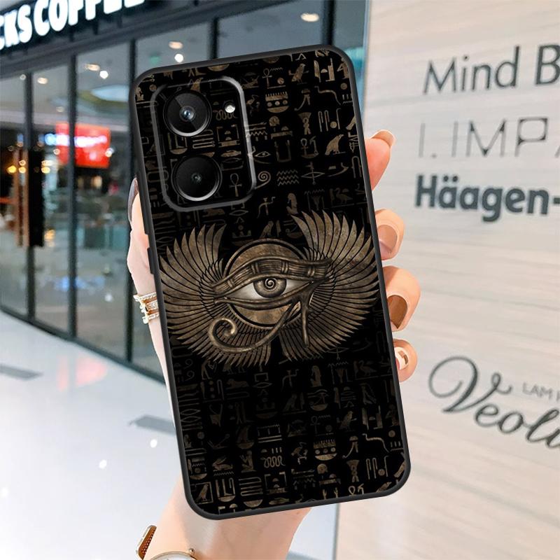 Egyptian Eye Of Horus Case For Realme 15 Pro 14 13 11 12 Pro Plus GT7 GT6 C55 C51 C53 C35 C33 C61 C65 C67 C71 C75