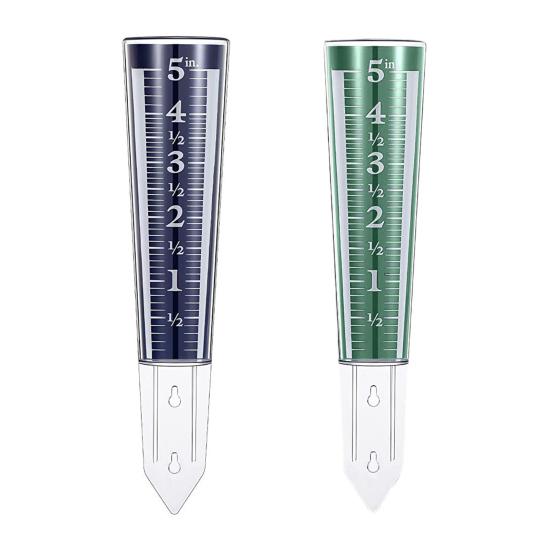 5-Inch Capacity Rain Gauge Easy to Read Rain Gauge Precipitation Monitor with Magnifying Scale And Numbers for Garden Yard Field Lawn
